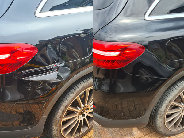 Rapid Paintwork Reading dent and scratch repair job on a Mercedes